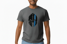 Load image into Gallery viewer, AMERICAN SPARTAN THIN BLUE, RED and GREEN LINE T-Shirts