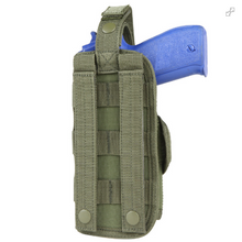 Load image into Gallery viewer, VT Vertical Tactical Molle Handgun Holster (Weapon Lights/Laser friendly)