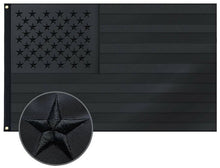 Load image into Gallery viewer, Never Surrender Black USA Embroidered Flag 3x5ft