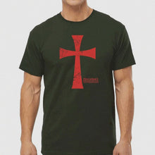 Load and play video in Gallery viewer, CRUSADER CROSS PSALM 144:1 T-Shirt
