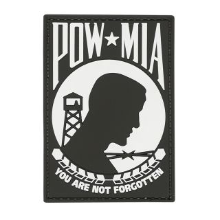 POW *MIA PVC Velcro Patch