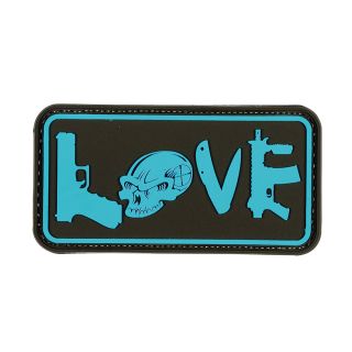 Tactical Love (Turquoise) PVC Velcro Patch