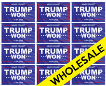 Load image into Gallery viewer, NEVER FORGET TRUMP WON 11-04-2020 WHOLESALE Flag (PRE-ORDER)
