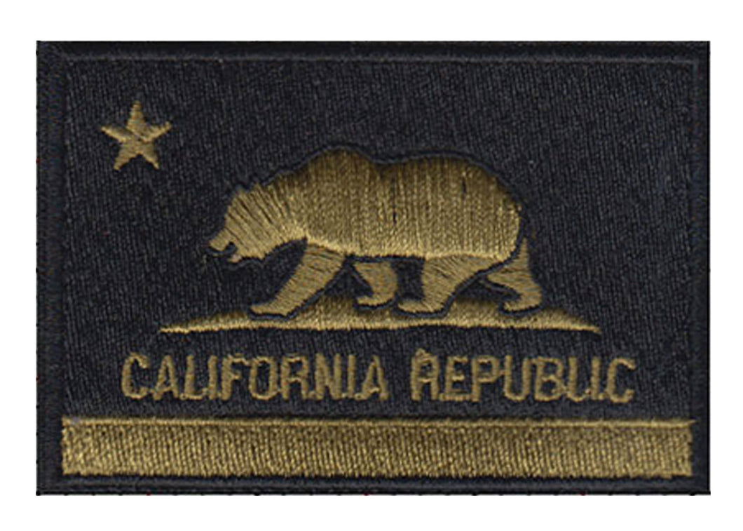 California Flag Embroidered Velcro Patch