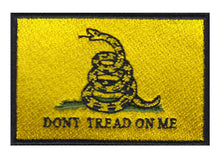 Load image into Gallery viewer, Don&#39;t Tread On Me Embroidered Velcro Patch
