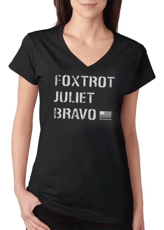 *NEW!!! Ladies Foxtrot Juliet Bravo T-shirt (INCLUDES 3 FREE STICKERS)