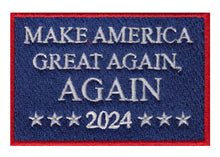 Load image into Gallery viewer, MAGA AGAIN Embroidered Velcro Patch
