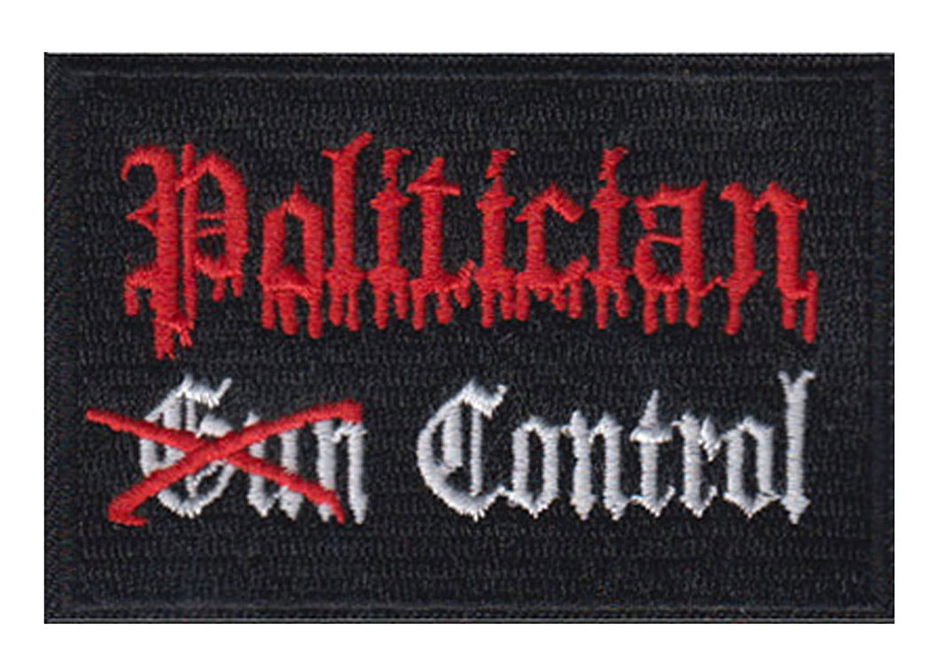 Political Control Embroidered Velcro Patch