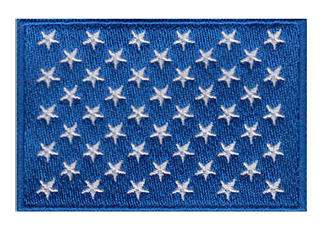 50 Stars Embroidered Velcro Patch