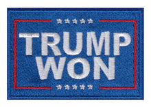 Load image into Gallery viewer, Trump Won Embroidered Velcro Patch
