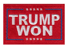 Load image into Gallery viewer, Trump Won Embroidered Velcro Patch
