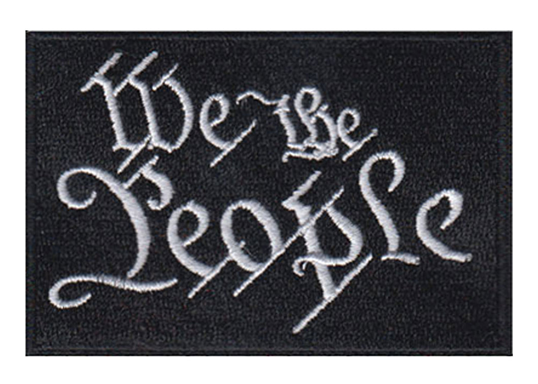 We The People Embroidered Velcro Patch