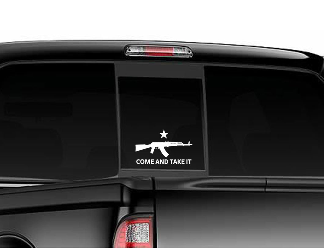 AK47 Come And Take It Cut Vinyl Decal