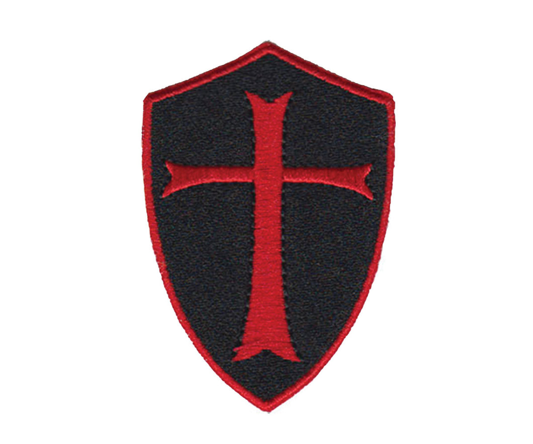 Crusader Cross Embroidered Velcro Patch