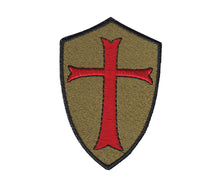 Load image into Gallery viewer, Crusader Cross Embroidered Velcro Patch
