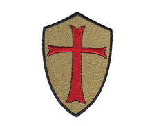 Load image into Gallery viewer, Crusader Cross Embroidered Velcro Patch
