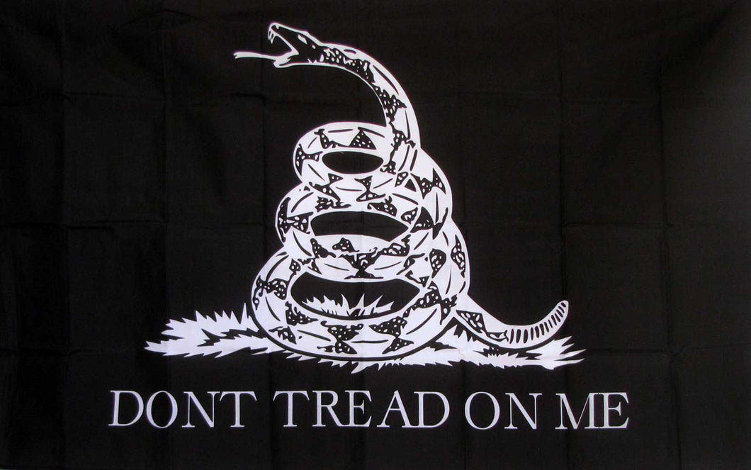 Gadsden Dont Tread On Me Black Flag