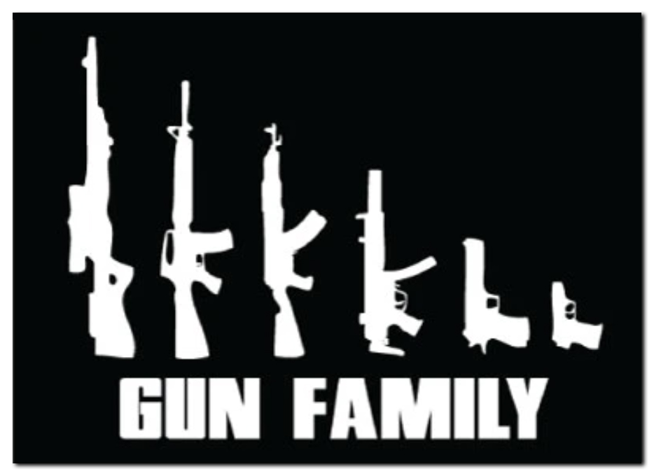 Gun Family Vinyl Sticker