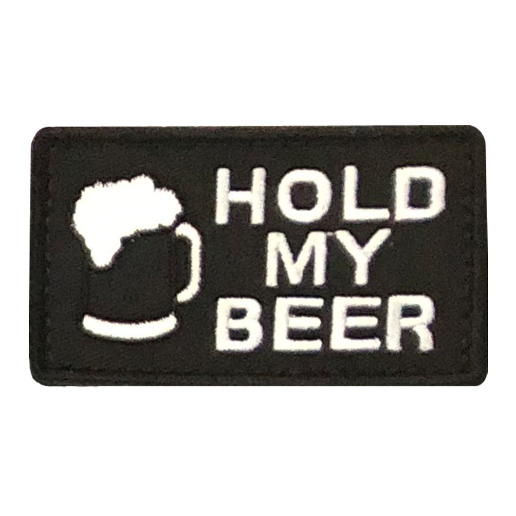 Hold My Beer Embroidered Velcro Patch