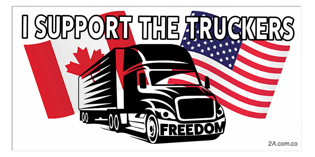 I Support The Truckers Sticker