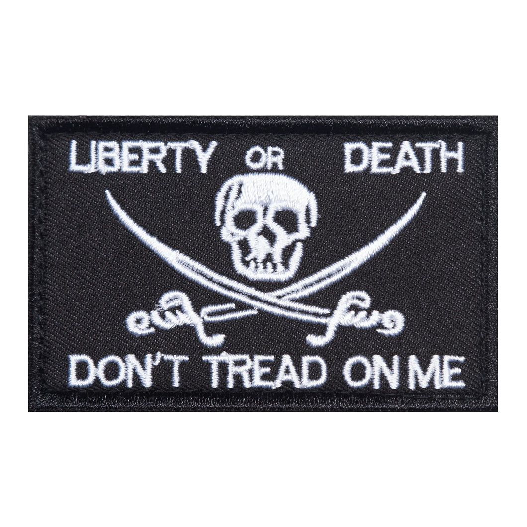 Liberty or Death/Don't Tread On Me Embroidered Velcro Patch