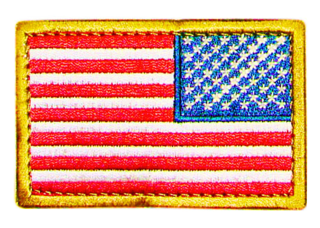 Right Sleeve US Flag Embroidered Velcro Patch