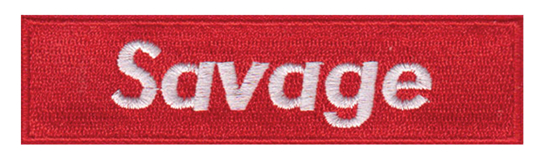 Savage Embroidered Velcro Patch