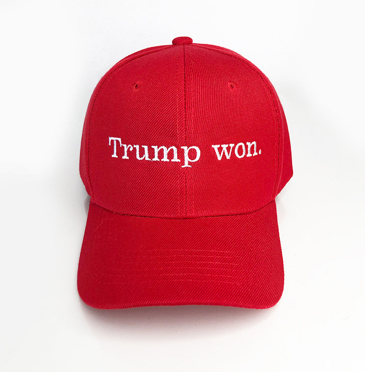 Trump won. Structured Hat Red