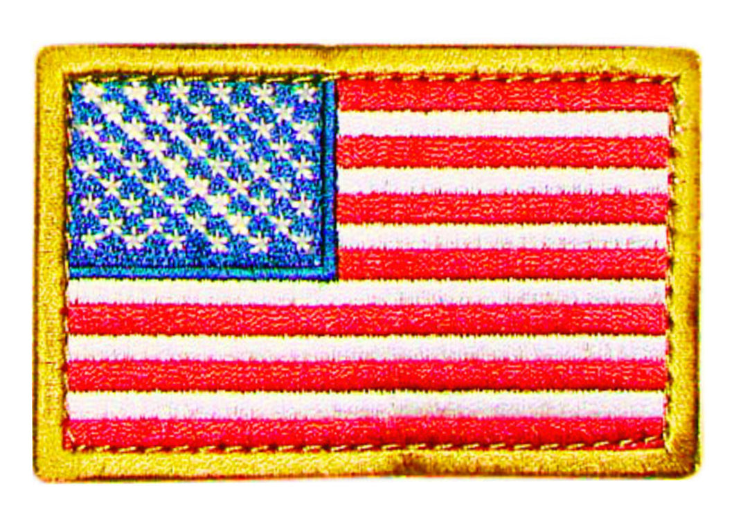 US Flag Embroidered Velcro Patch