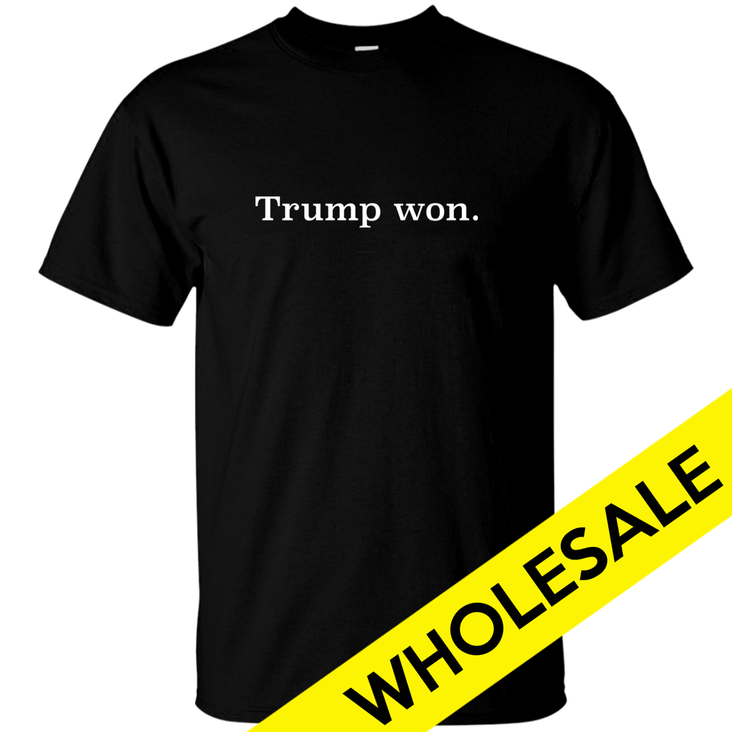 Trump Won. BLACK/RED-Men's WHOLESALE T-shirts