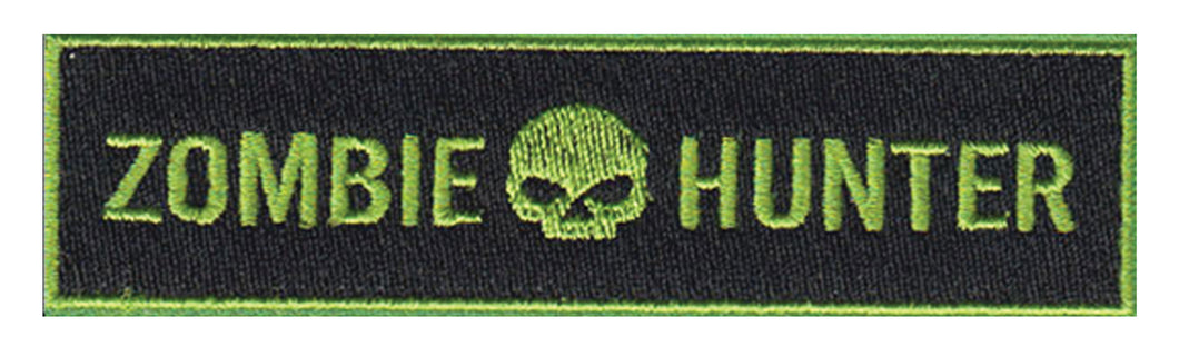 Zombie Hunter Embroidered Velcro Patch