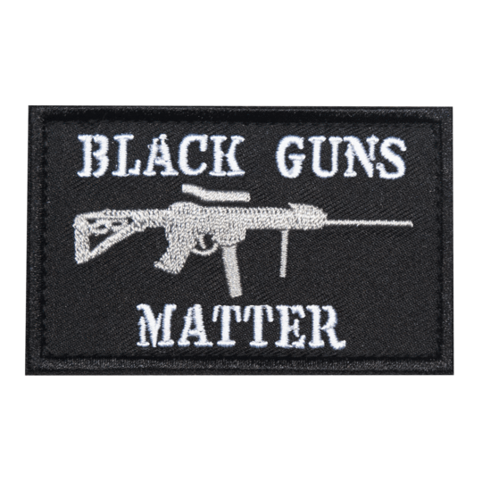 Black Guns Matter Embroidered Velcro Patch