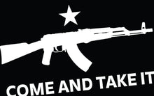 Load image into Gallery viewer, AK47 Come And Take It Cut Vinyl Decal
