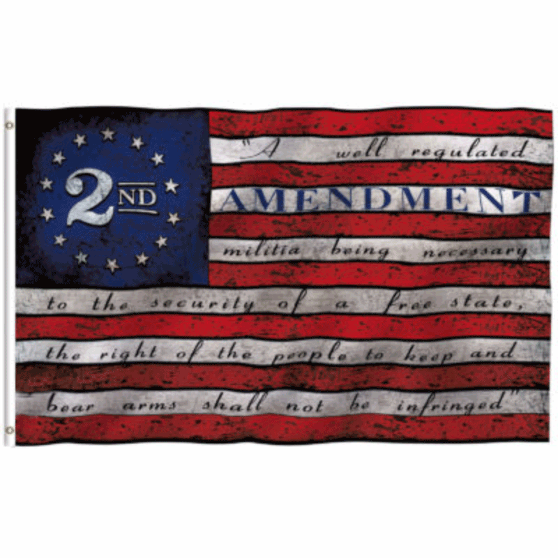 The 2nd Amendment Waterproof Flag 3x5ft Poly