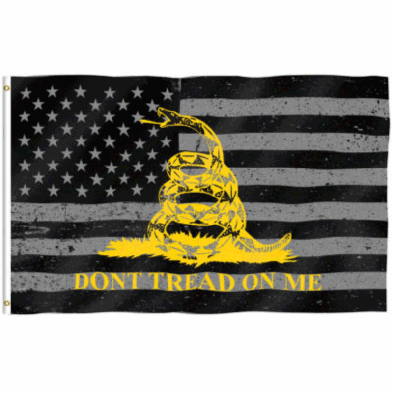 Gadsden Dont Tread On Me Never Surrender Waterproof Flag 3x5ft Poly