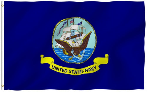 US Navy Emblem Flag