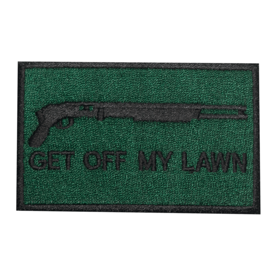 Get Off My Lawn Embroidered Velcro Patch