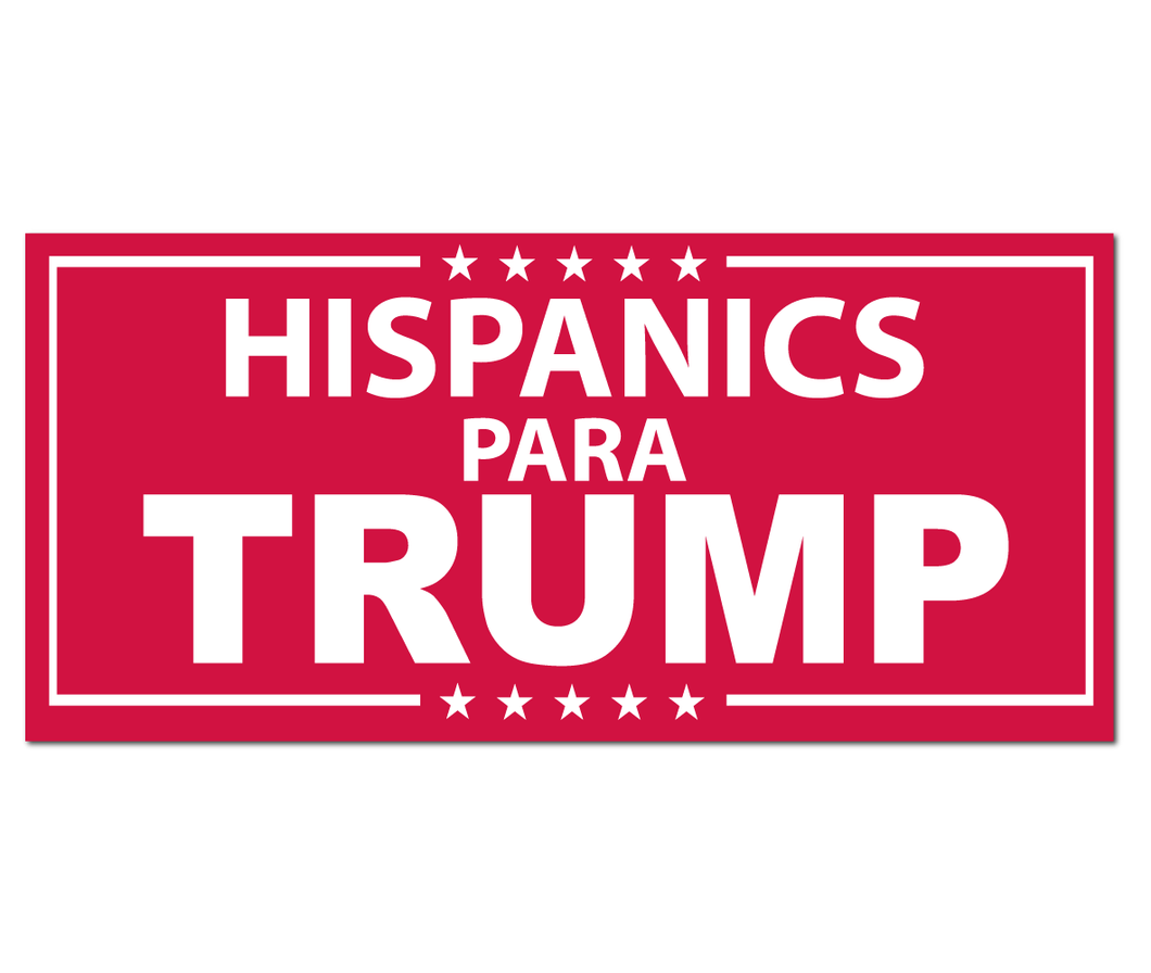 Hispanics Para Trump 3x5 Sticker