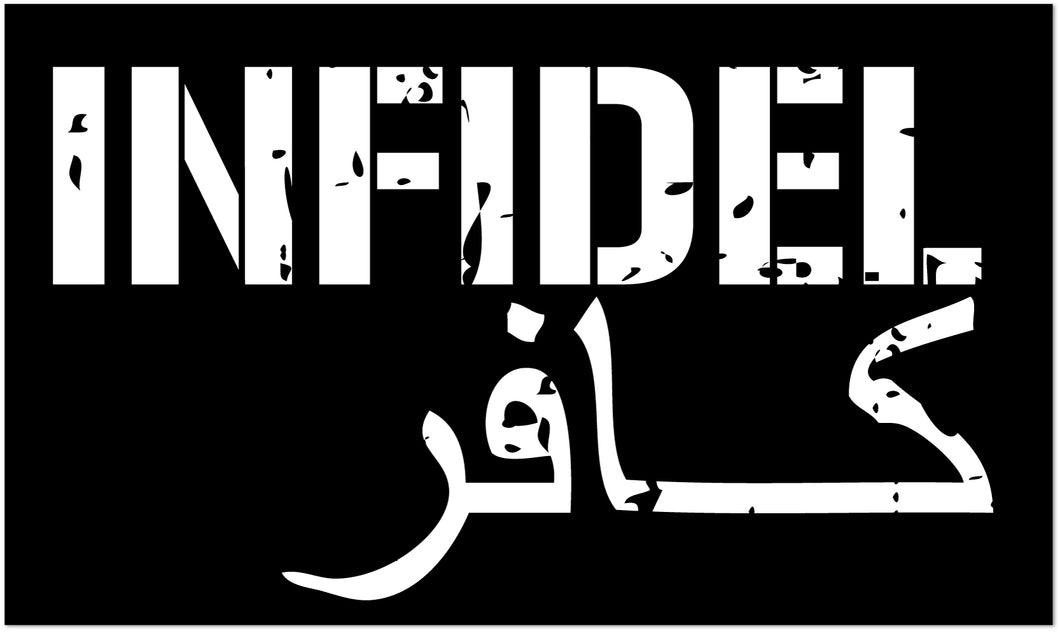 Proud American Infidel Sticker