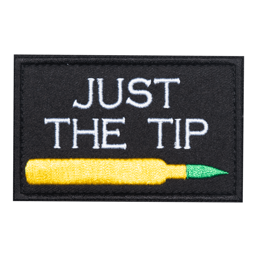 Just The Tip Embroidered Velcro Patch