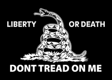 Load image into Gallery viewer, Liberty Or Death Don&#39;t Tread On Me Sticker
