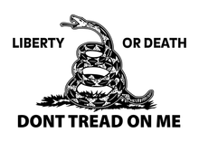 Load image into Gallery viewer, Liberty Or Death Don&#39;t Tread On Me Sticker
