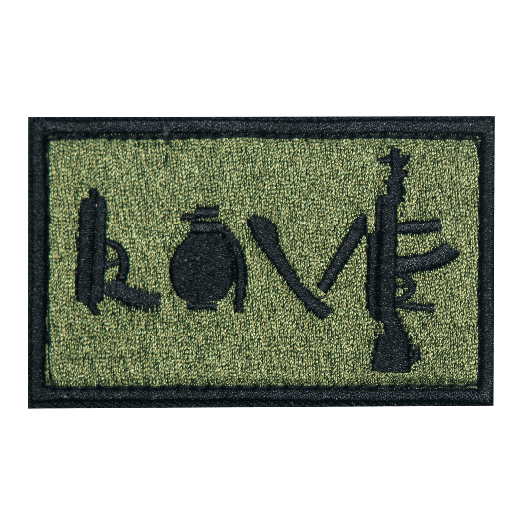 Love Weapons  Embroidered Velcro Patch