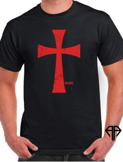 Crusader Cross Psalm 144:1 Tshirt – 2A.com.co