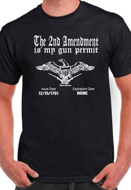 The 2nd Amendment is my Gun Permit Tshirt