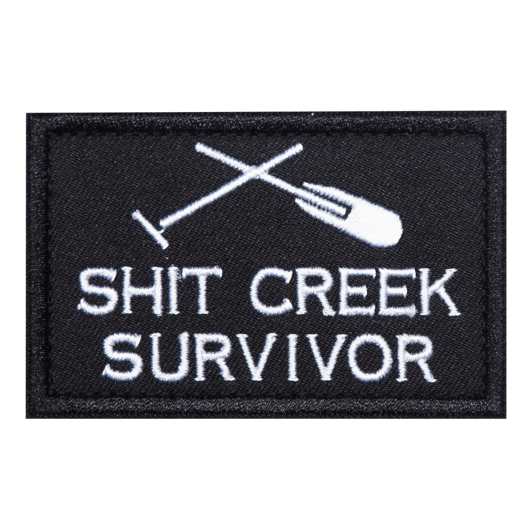 Sh*t Creek Survivor Embroidered Velcro Patch