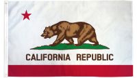 California Waterproof Flag 3x5ft Poly