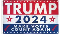 Trump 2024 (Make Votes Count Again) Flag 3x5ft Poly