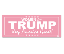 Load image into Gallery viewer, Women for Trump, Keep America Great! Sticker
