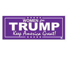 Load image into Gallery viewer, Women for Trump, Keep America Great! Sticker
